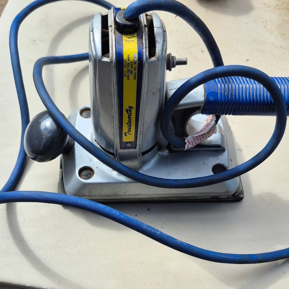 Vintage Trustworthy TW280C Orbital Sander 2.0 Amp 4000 OPM Corded Power Tool